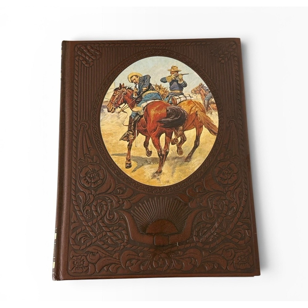 Vtg The Soldiers Old West Series Time Life Books Leather‎ Bound Hardcover 1973